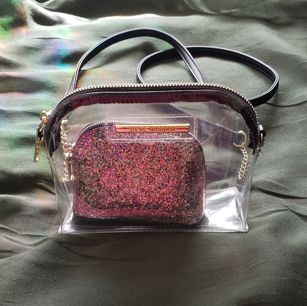 Steve Madden - clear crossbody bag